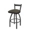 Holland Bar Stool Co 25" Low Back Swivel Counter Stool, Pewter Finish, Graph Chalice Seat 82125PW019 - alternate 1